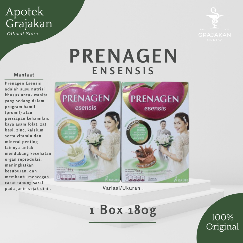 Prenagen ESENSIS VELVETY CHOCO/ FRENCH VANILA 180 gr PROMIL / Prenagen ESENSIS