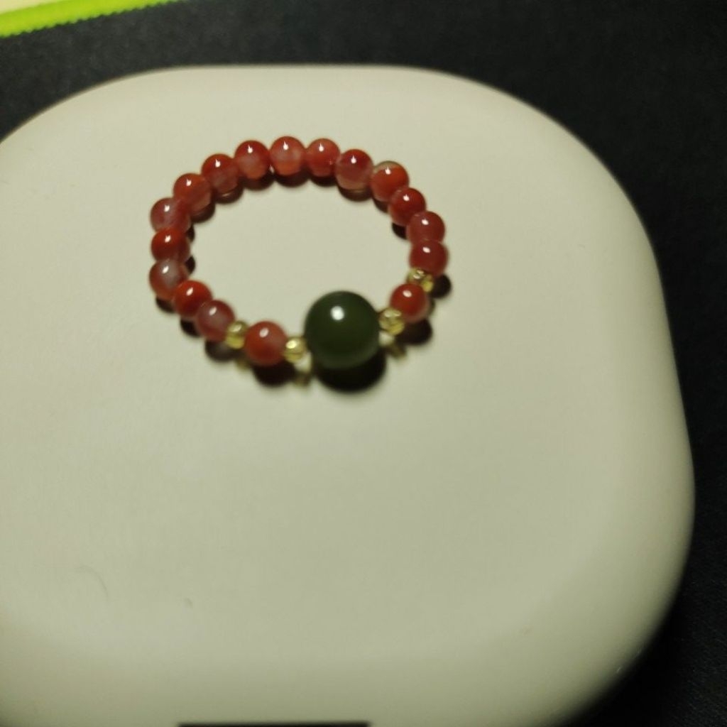 Cincin Giok merah hijau