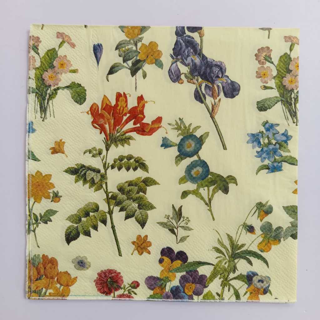 035. Decoupage napkins / Tisu decoupage bunga sulur