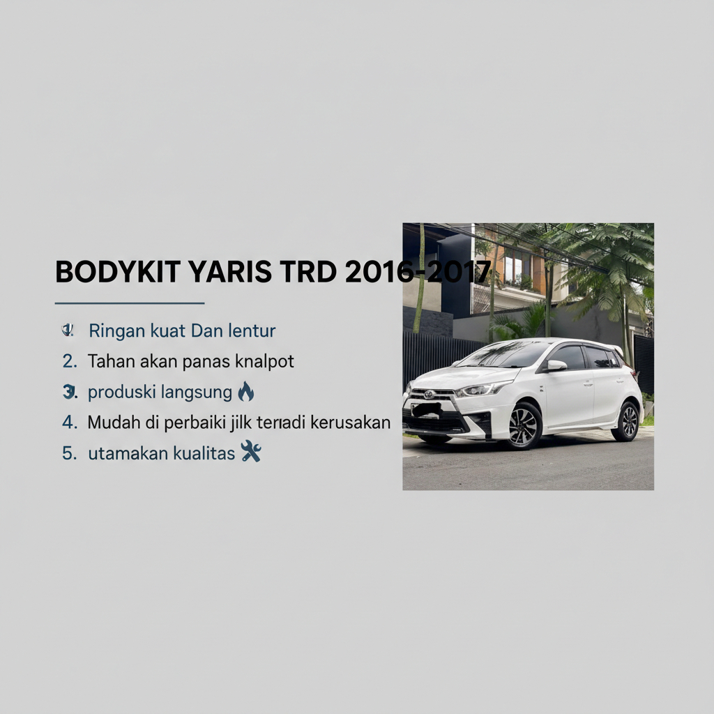 bodykit toyota yaris 2016 2017 TRD BODY KIT YARIS LELE TRD