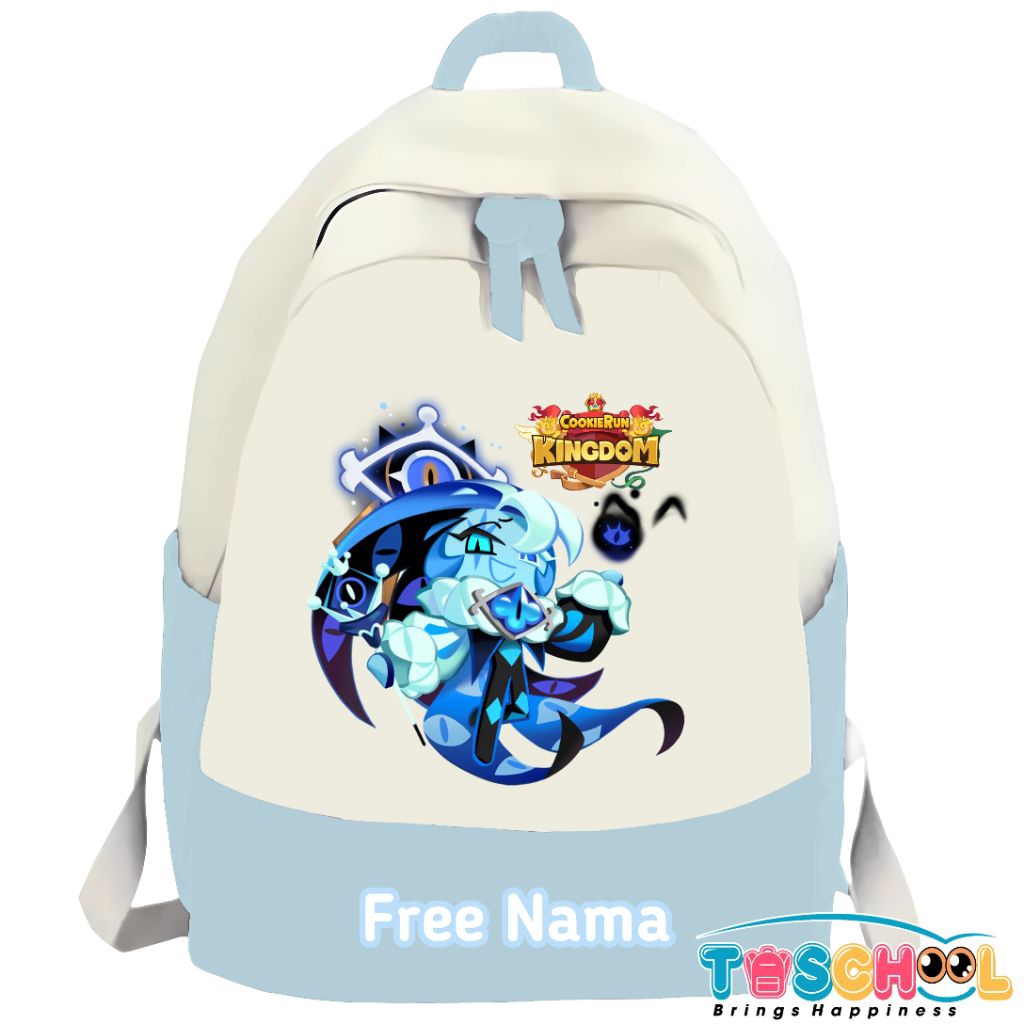 TAS RANSEL ANAK SHADOW MILK COOKIE COOKIE RUN KINGDOM FREE NAMA