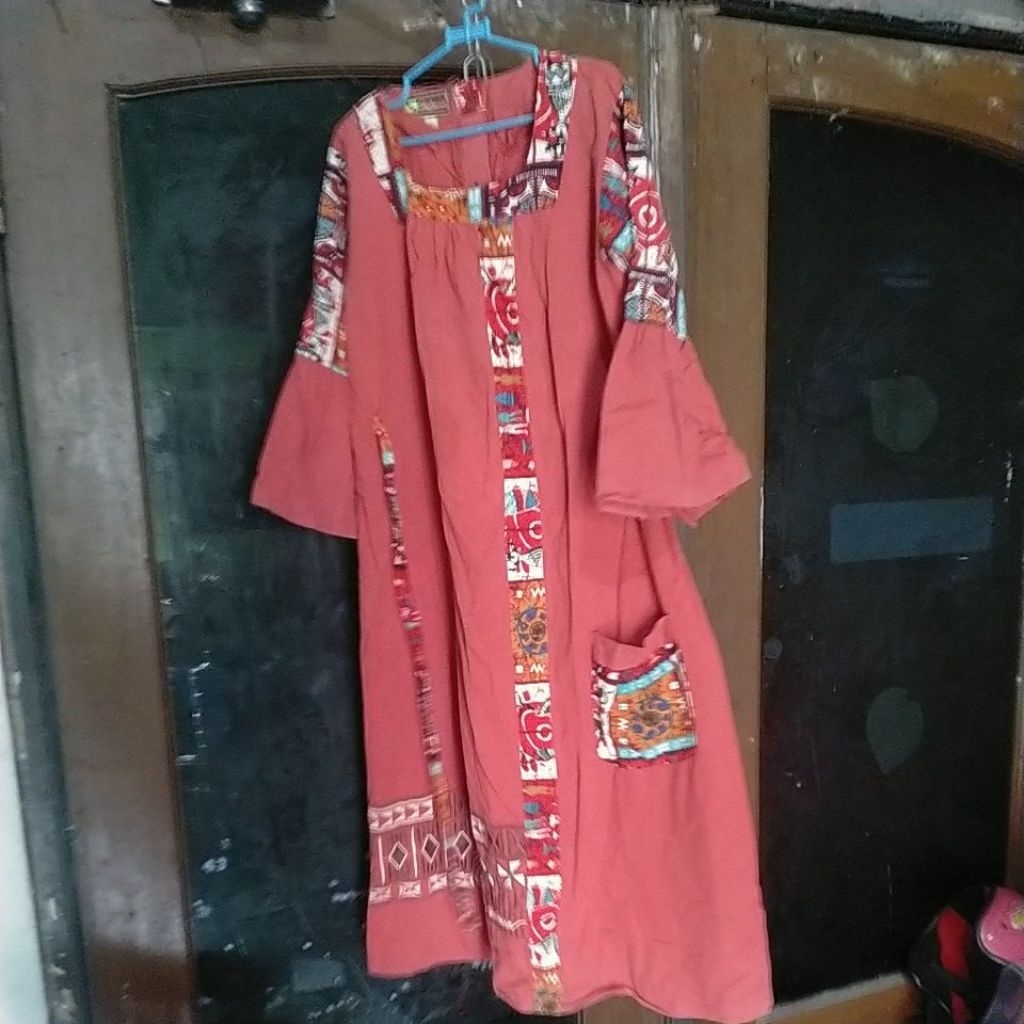 gamis anak 7 8 9 tahun bata orange