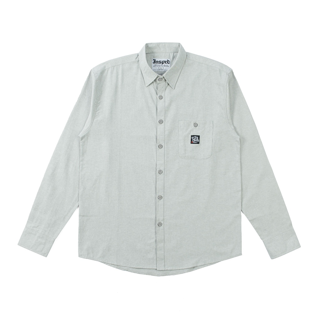 Inspired27 - Kemeja Lengan Panjang Wise Gr | Grey