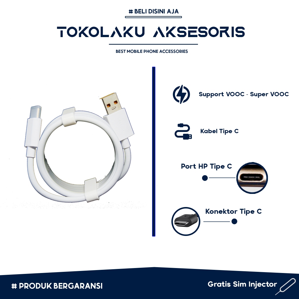 Kabel Data Relme Original Tipe C VOOC 100% Kabel Charger Relme Original Tipe C Kabel Relme Original 