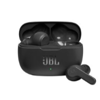 JBL Wave 100TWS Original Bluetooth 5.0 TWS Earphone 20 Jam Pure Bass Support Android iPhone - Black