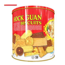HOCK GUAN Assorted Biscuits Kaleng Bulat 650gr| hock guan kaleng bulat