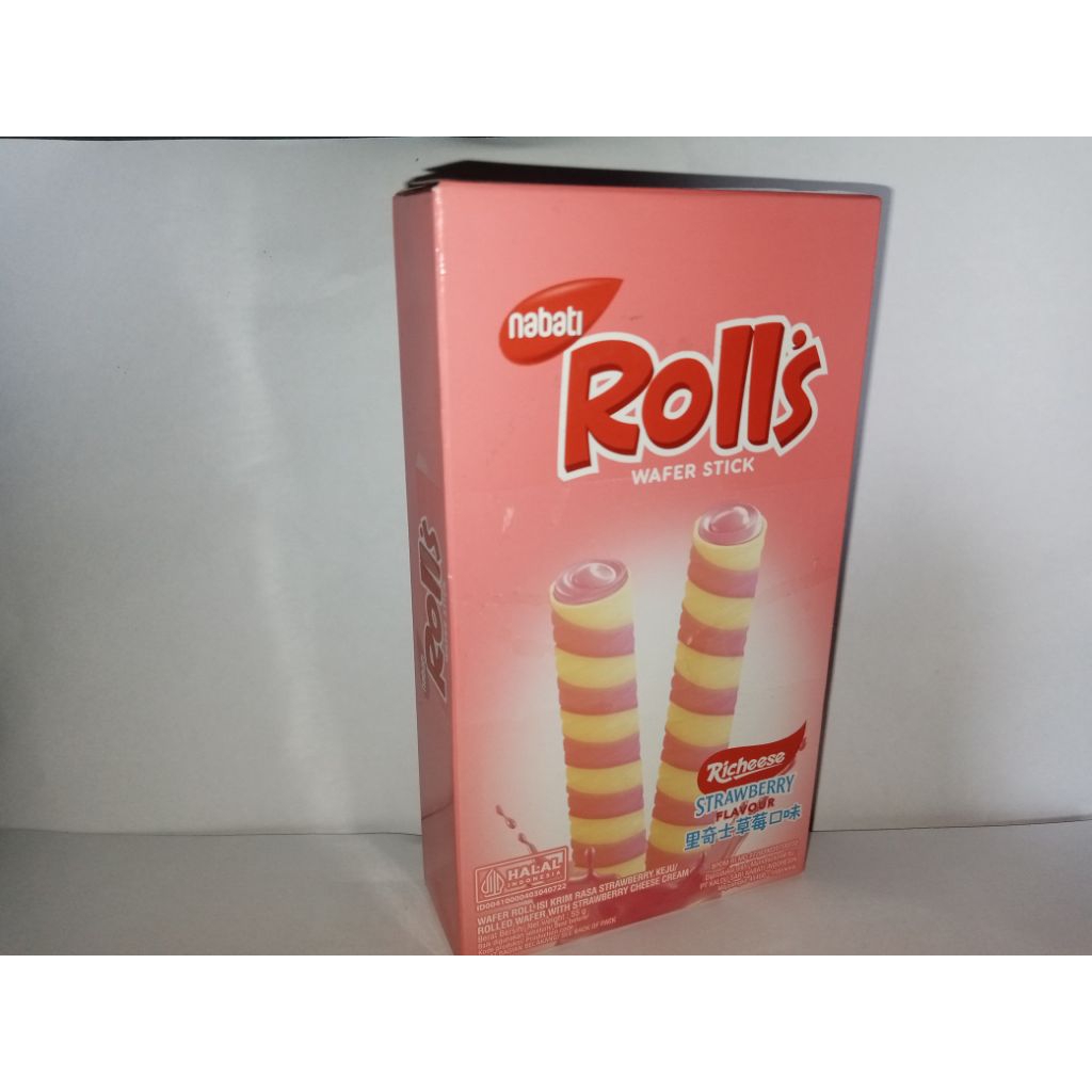 Astor Wafer Roll Nabati Strawberry/Astor wafer khajatan/ Astor/Astor isi lumer