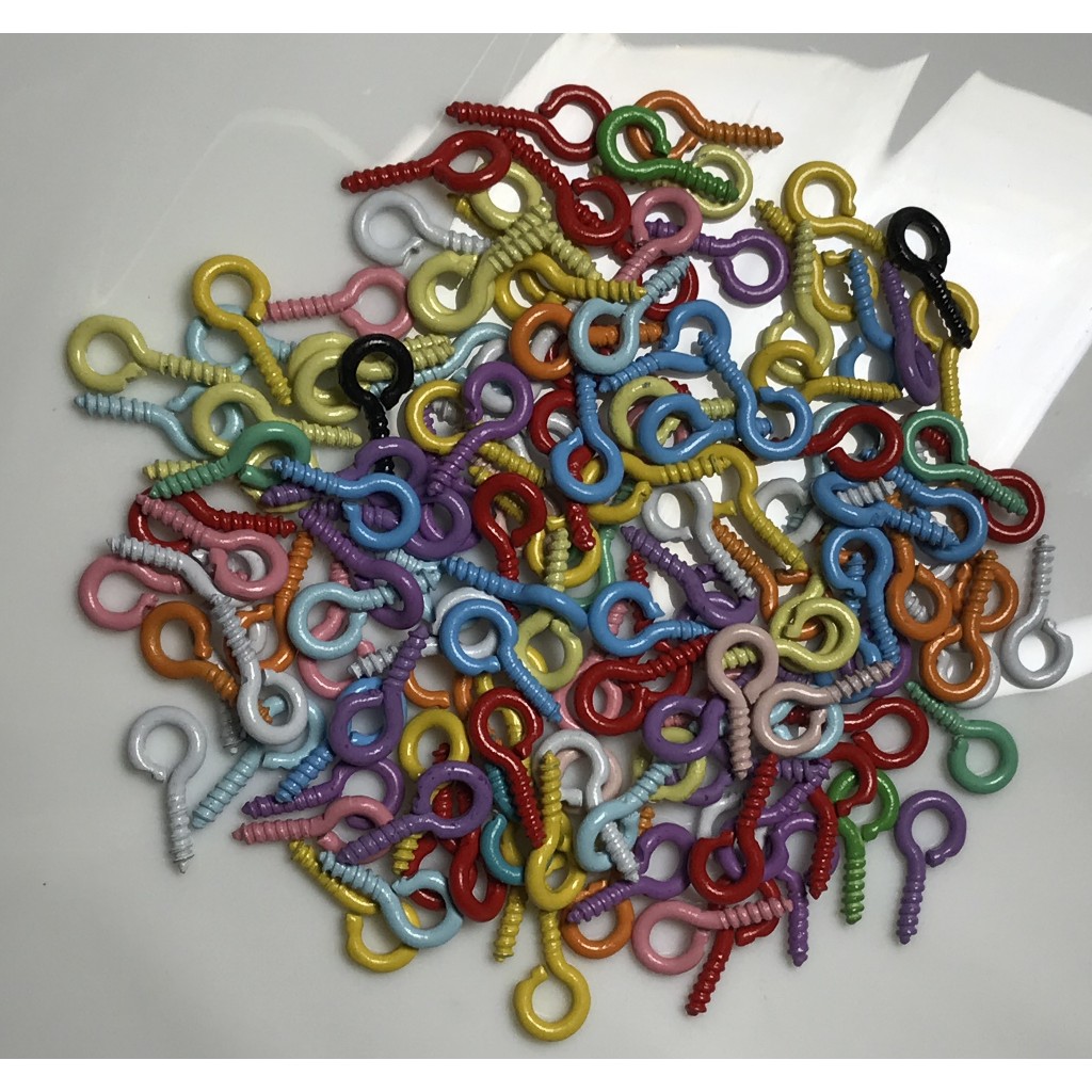 [20gr] Paku Ulir Rainbow Pengait Resin clay Mini