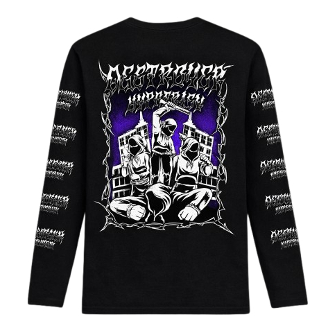 Kaos Netral Destroyer Hypocrisy Longsleeve Kaos Lengan Panjang Unisex Premium