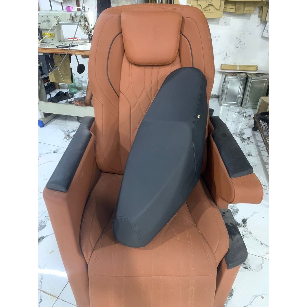 Fullset Jok Motor LATEX Motif Mbtech Camaro jahit samping Jok Motor Mio Smile Mio Sporty Jok Motor M