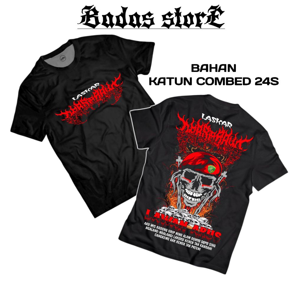 KAOS PERSEBAYA SURABAYA LAWAN ARUS KATUN COMBED