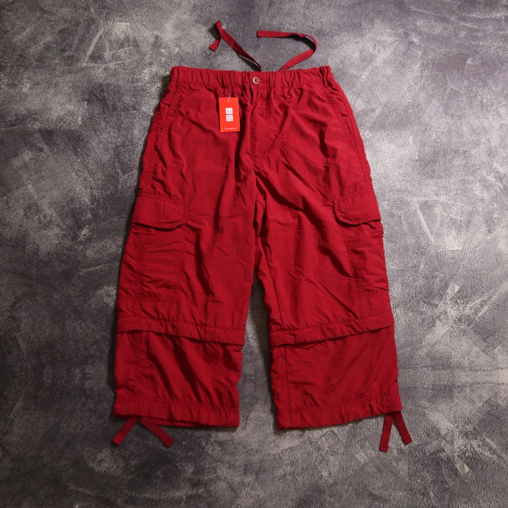CELANA PENDEK UNIQLO CONVERT CARGO SHORT PANTS SP108 SIZE S 26 27 28 29 30 31