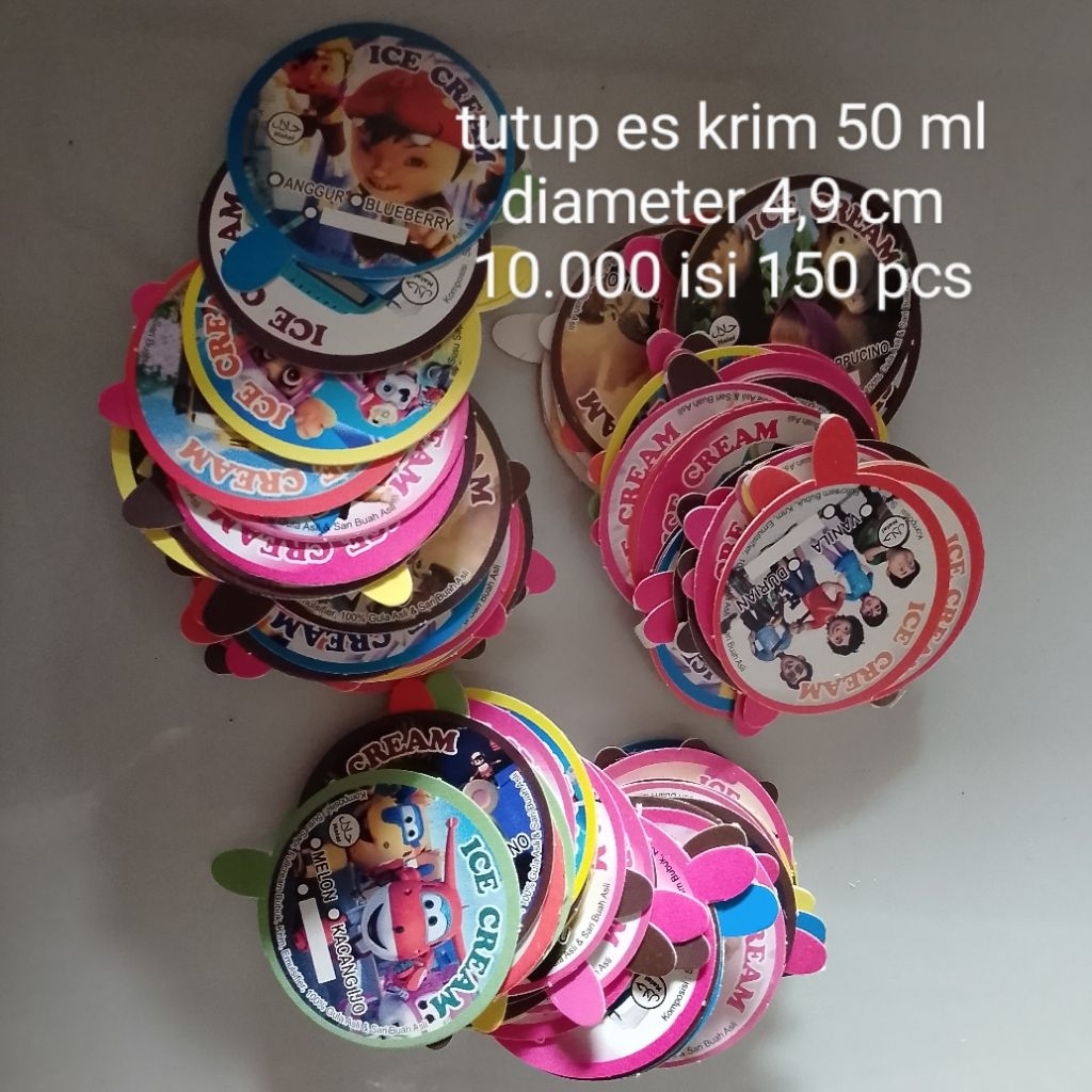 Tutup Cup Es Krim 50 ml