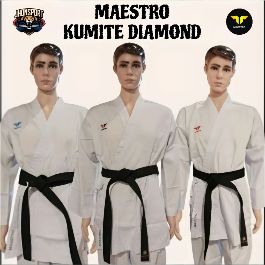 MAESTRO "DIAMOND" Karate Uniform (Seragam Karate) - KUMITE WHITE SERIES