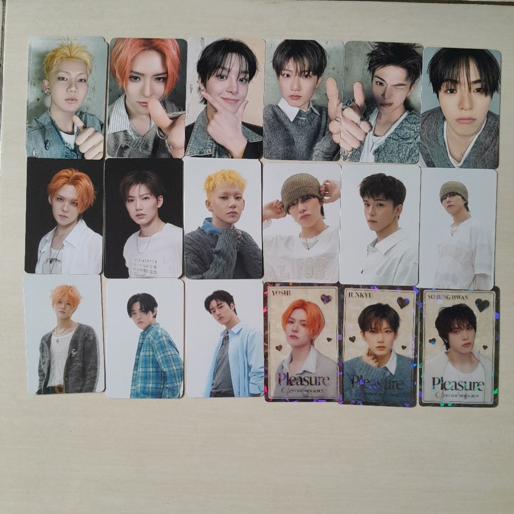 pc pob md pleasure tc trading card hyunsuk jihoon yoshi junkyu haruto jaehyuk asahi junghwan doyoung