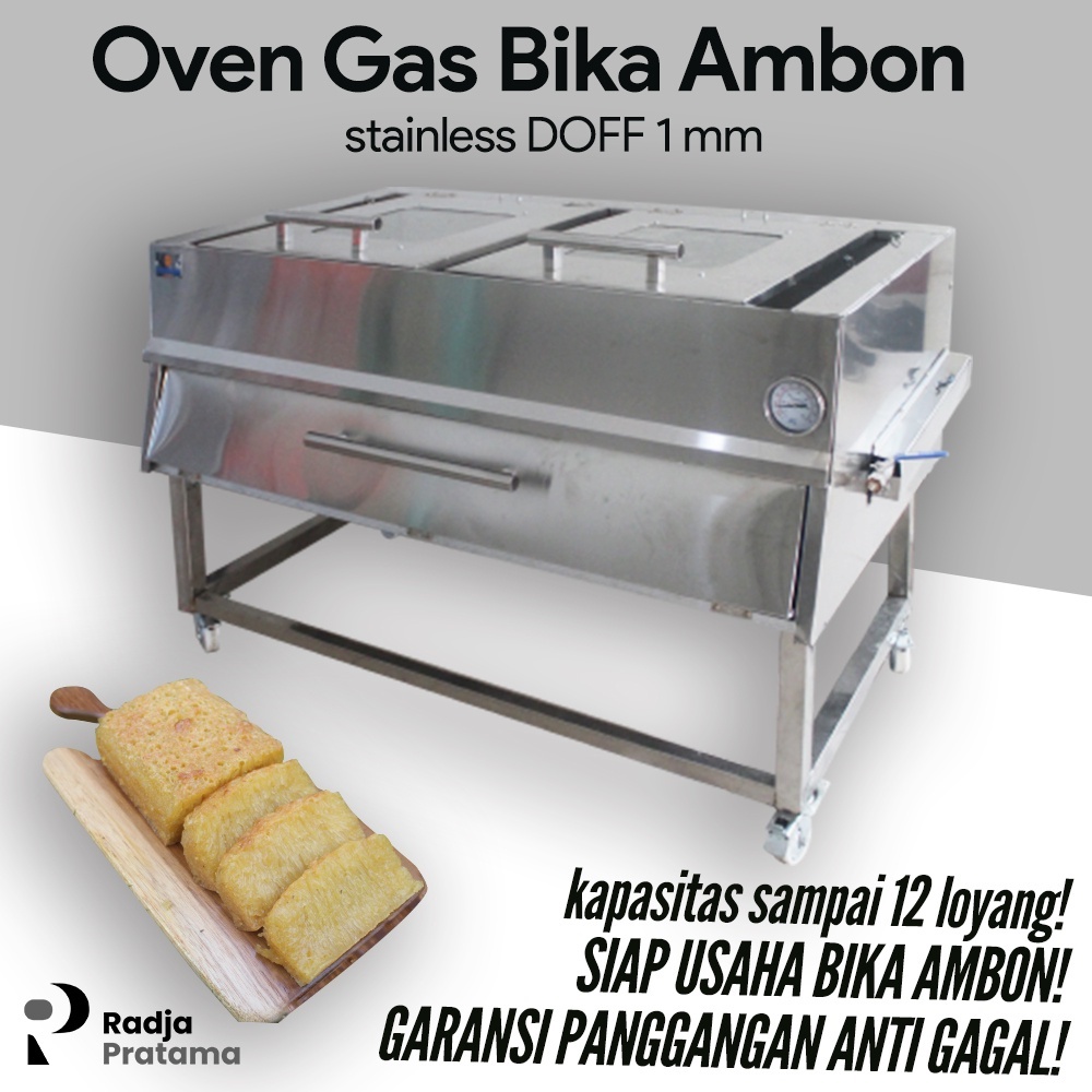 Oven Bika Ambon Gas Berkualitas Tipe Superior tebal 1 mm.