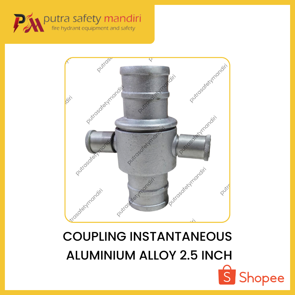 INSTANTANEOUS COUPLING 2.5" ALUMINIUM KONEKTOR SELANG PEMADAM ALLOY MURAH