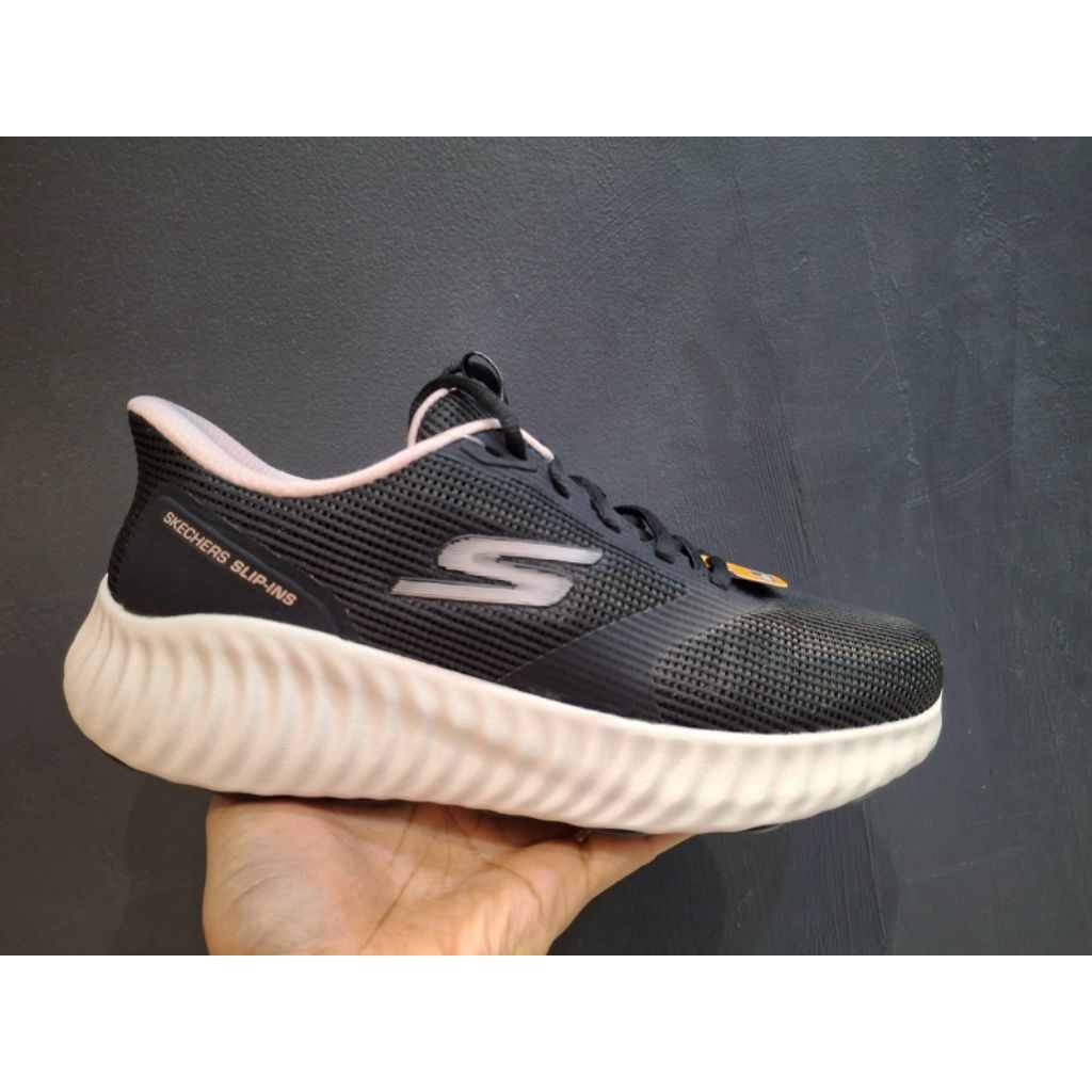 SEPATU SKECHERS SLIP-INS GO RUN NOW WOMEN'S RUNNING SHOES-SKE129370BKL/SKECHERS RIDGE OAK WOMEN'S TR