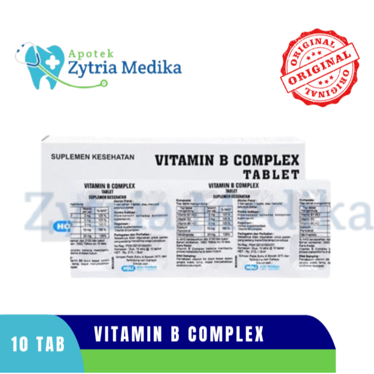 VITAMIN B COMPLEX 10 TABLET - SUPLEMEN VITAMIN B COMPLEX