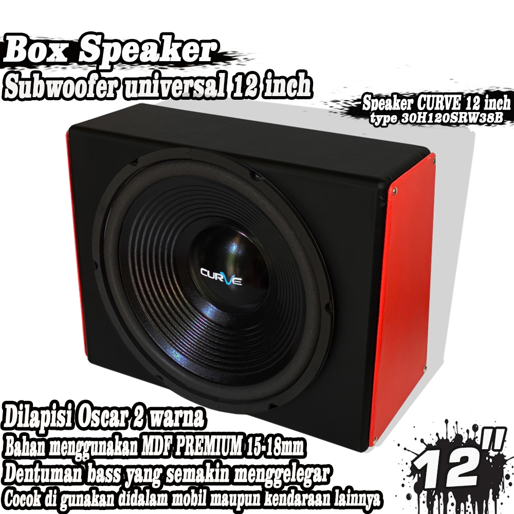 Box Speaker Subwoofer Mobil 12 Inch MDF Premium