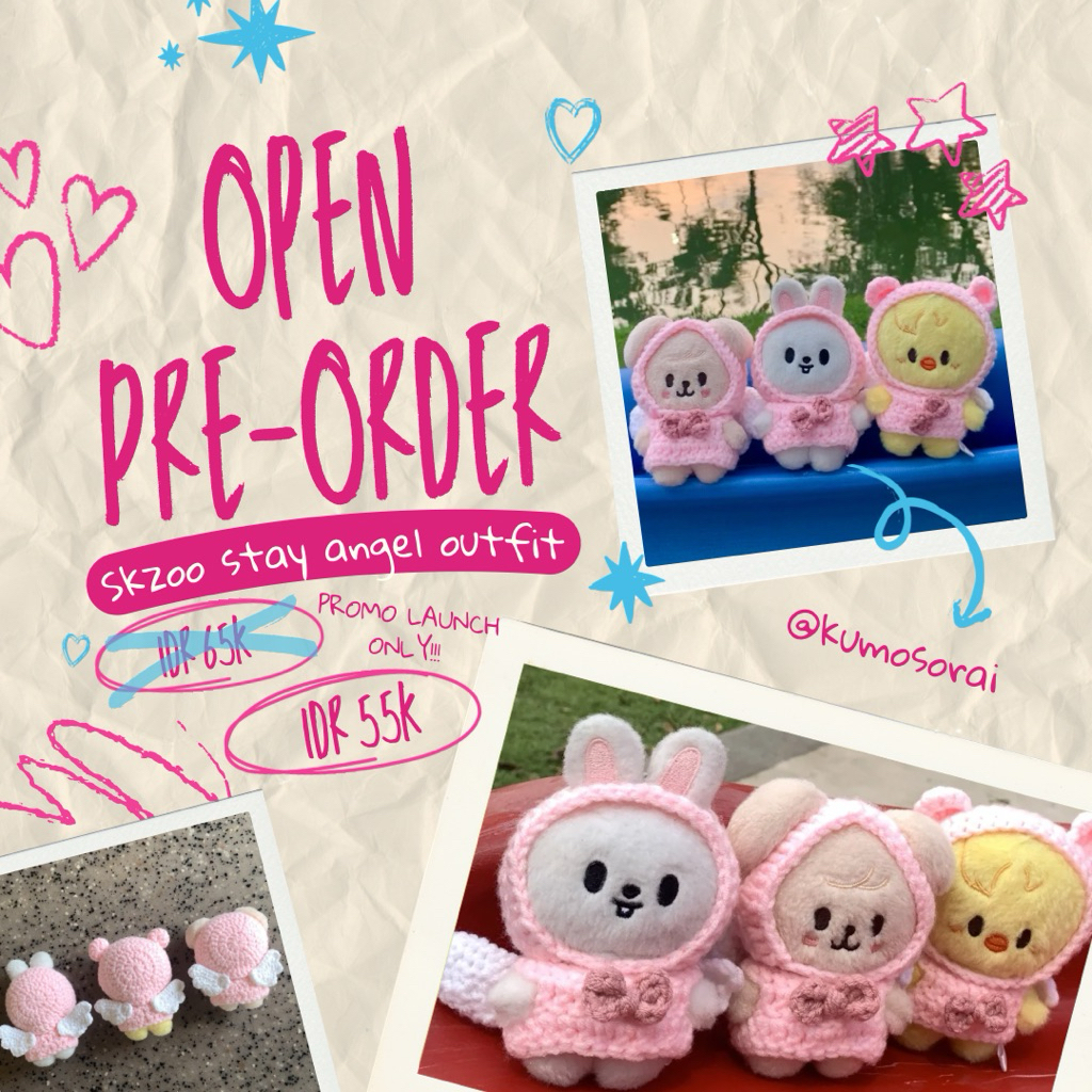 Stay With Your Wings Outfit Skzoo 10cm Plush