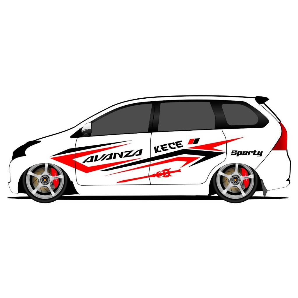 stiker mobil sport stiker mobil avanza stiker stripping body mobil avanza old bira reques desaim