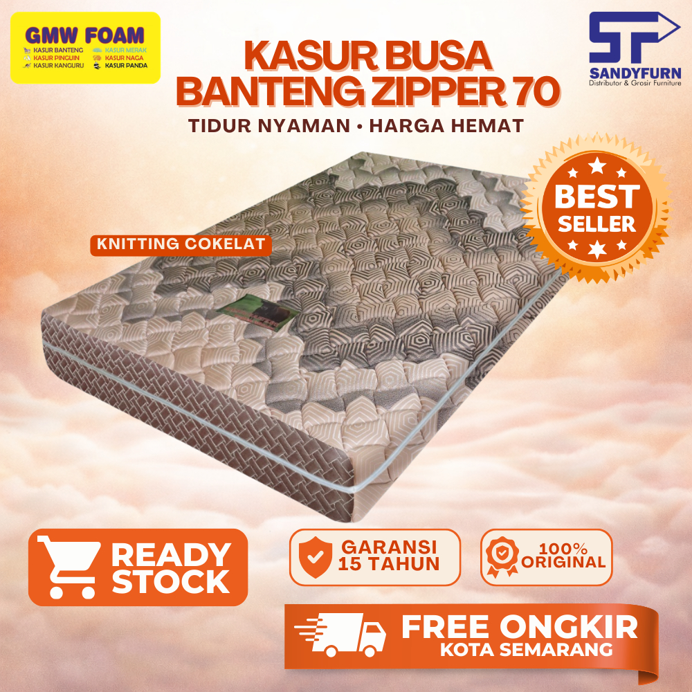 Kasur Busa Rebounded GMW Foam - Banteng R70 - Zipper