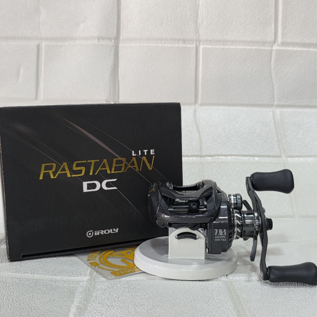 Reel BC Iroly Rastaban DC Lite 200, Handle Kiri, Drag Clicker (Suara Zing)