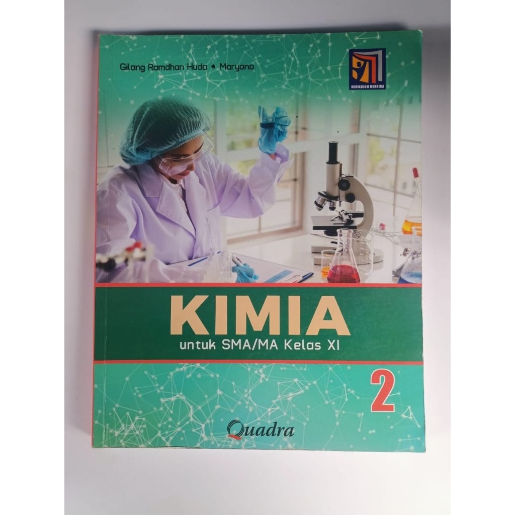 buku kimia kelas XI /2 SMA pennerbit Quadra  kurikulum merdeka