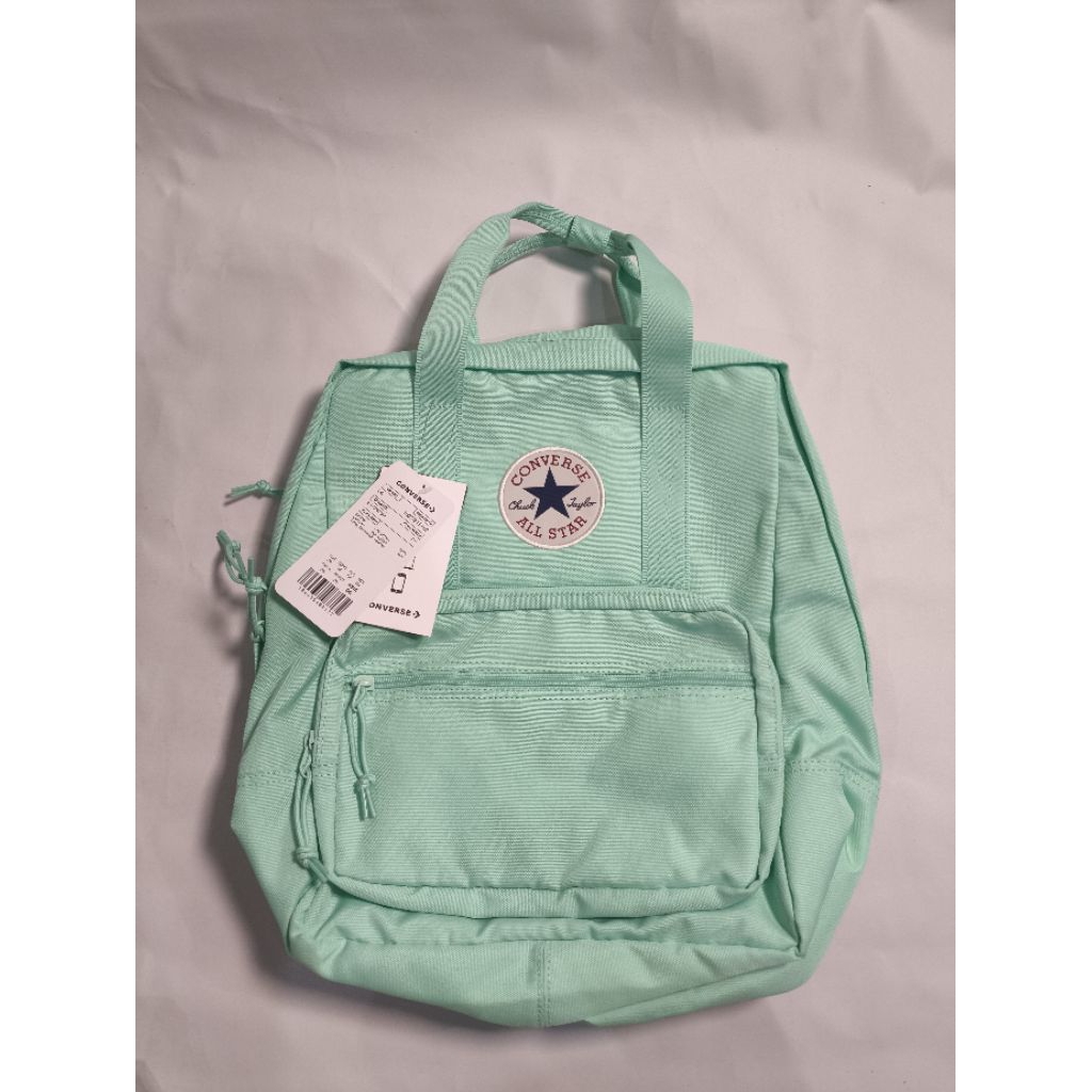 Tas Ransel Converse Small Square Unisex Backpack Lt Aqua Spark
