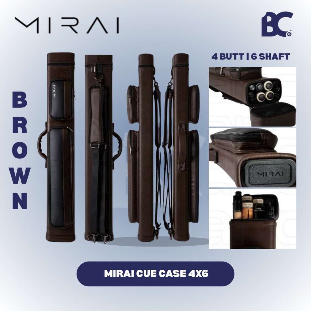 (PASTI ORI) Mirai 4x6 Cue Case - Tas Billiard Mirai 4x6 - Hardcase Mirai 4x6 - Billiard Case 4x6 Mir