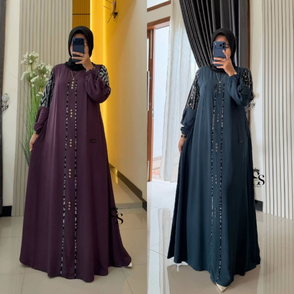 GAMIS SAULIN STORE, GAMIS SS TERBARU, SAULIN STORE ORI.GAMIS SYAR'I TERBARU