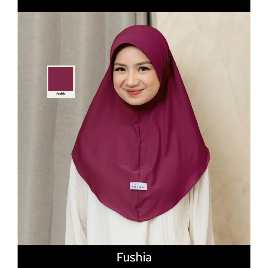 hijab bergo Kenan preloved bahan Jersey premium ukuran M