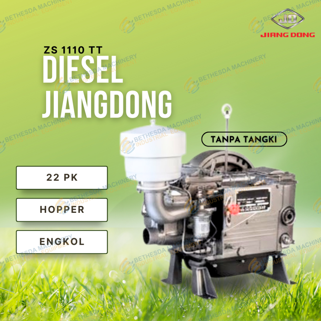 Mesin Penggerak 24pk Diesel engine 24hp jiangdong ZS1115 Tanpa Tangki