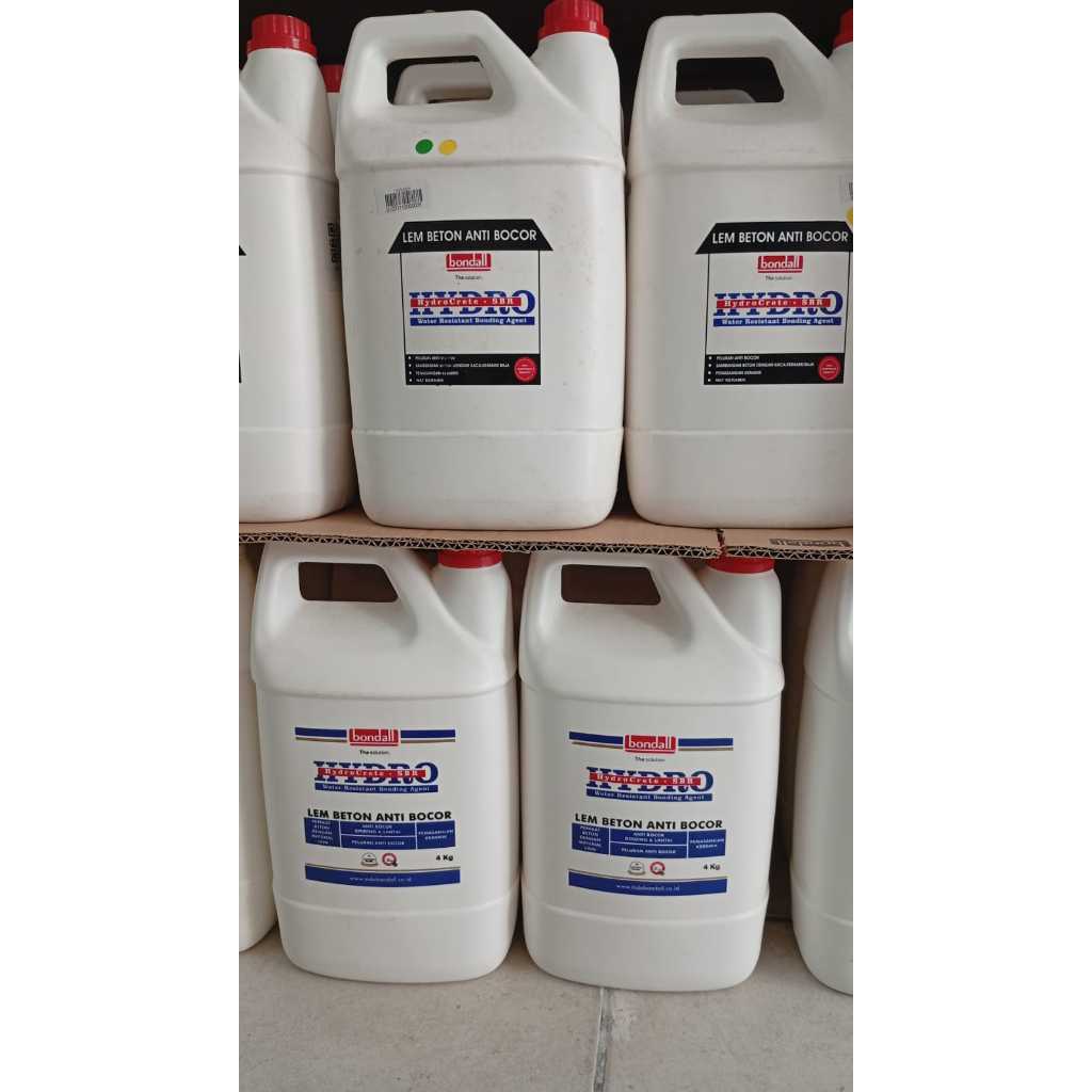 Bondall Hydrocrete SBR Lem Beton Anti Bocor Waterproofing 4kg