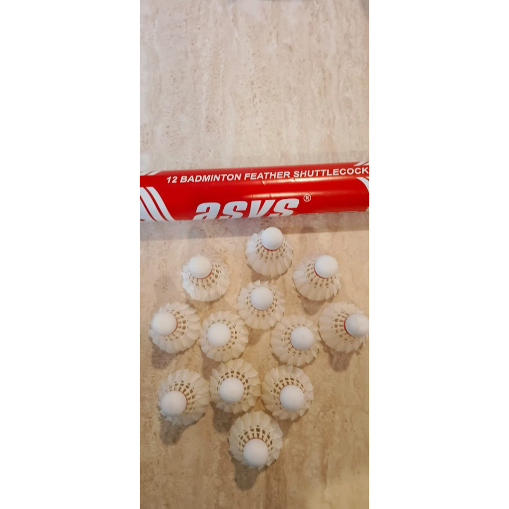 ASYS TOP badminton shuttlecock | 12 Feather Shuttlecock Badminton Bulu tangkis Kok bulu tangkis