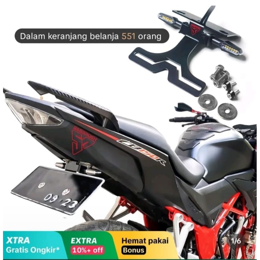 breket plat nomer cb150R tail tidy cb