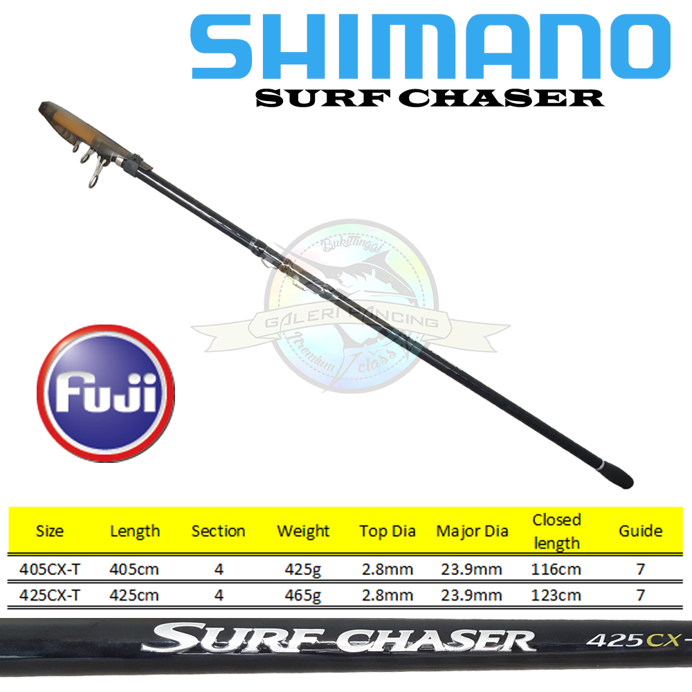 Joran Pancing Pasiran Shimano Surf Chaser 425 CX-T Fuji