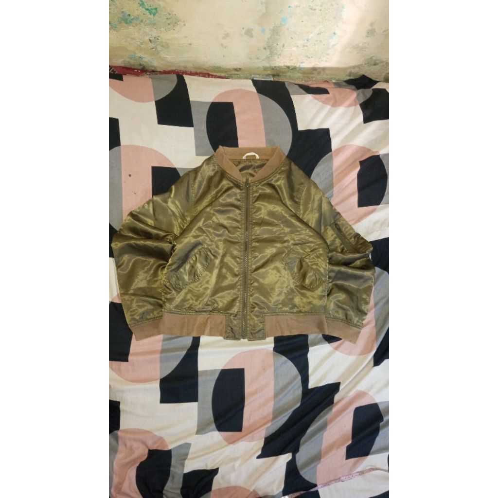 bomber Satin coklat