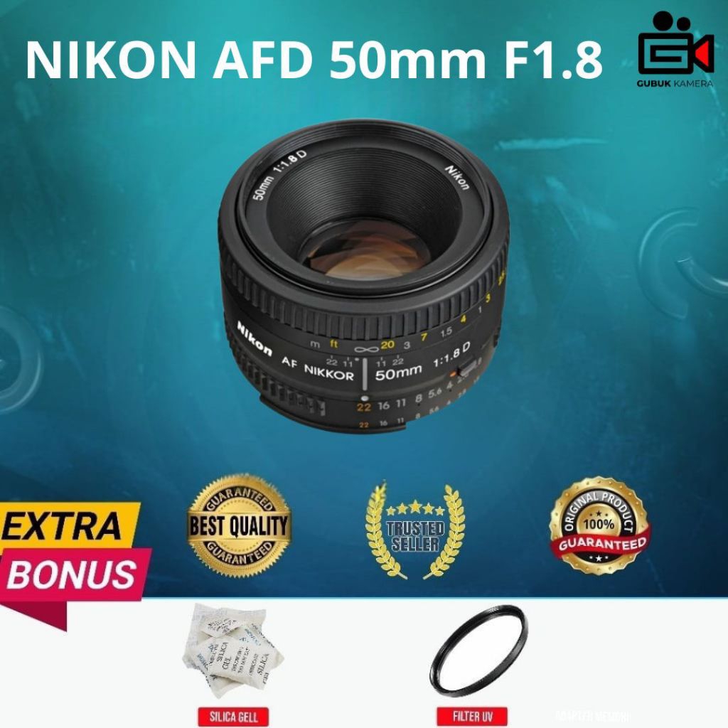NIKKOR AF-D 50MM F1.8 ORIGINAL NORMAL MULUS MURAH (SECOND)