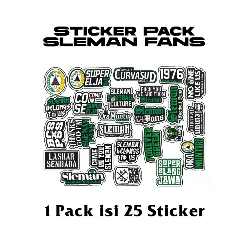 STICKER SLEMAN FANS PSS SLEMAN STIKER UNTUK APA SAJA
