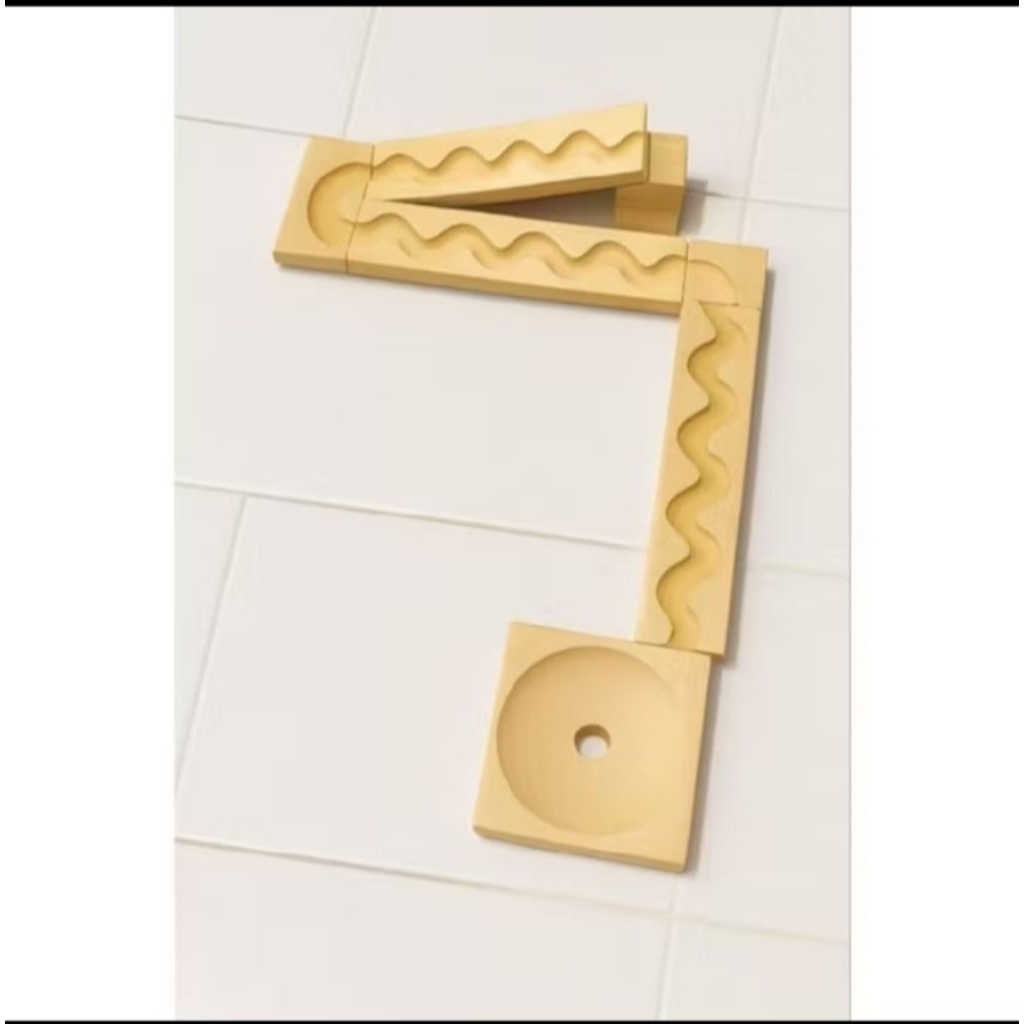 Marble Run Kayu ZBB - satu set mainan kayu selucuran kelereng