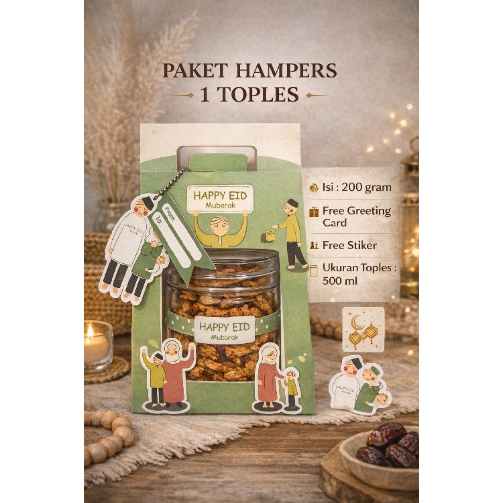 Hampers Snack Basreng 1 Toples (Bisa Request Varian Isi Toples)