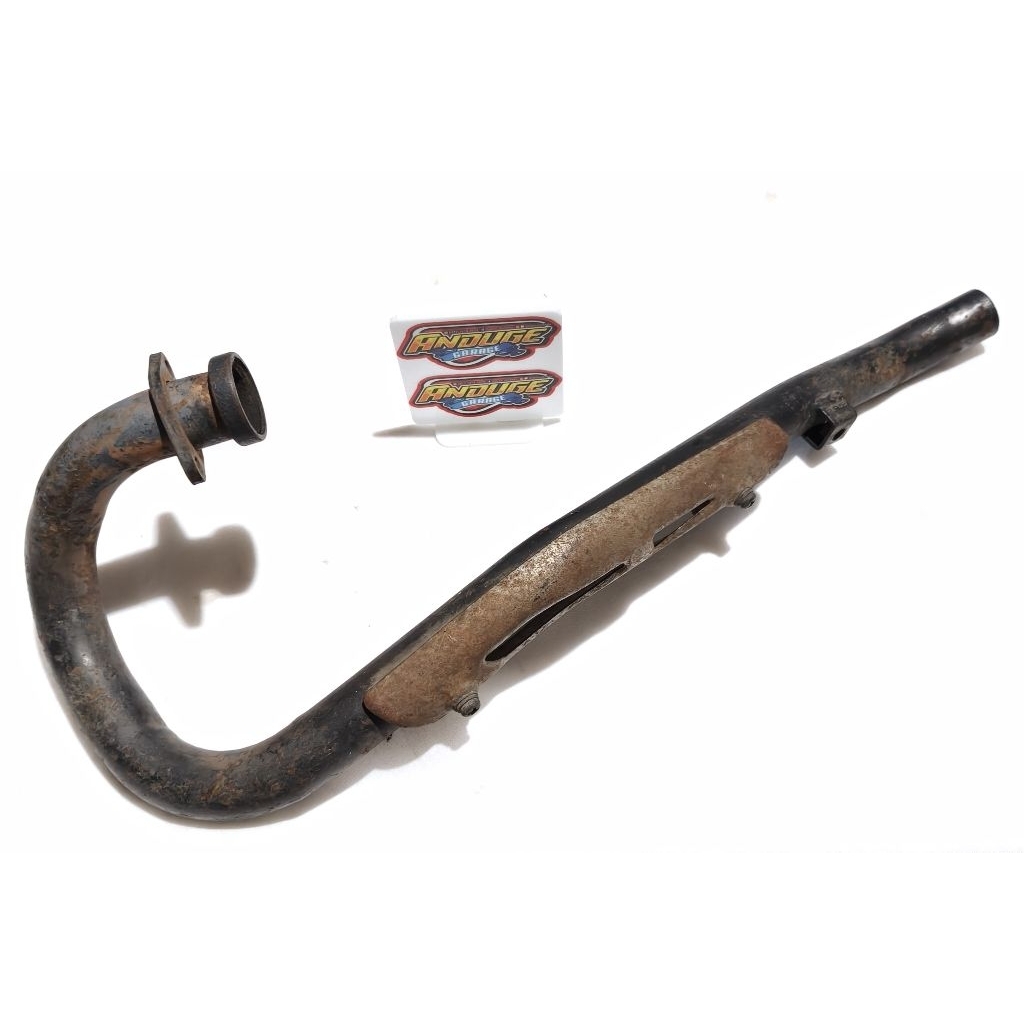 leher kenalpot knalpot Hyosung RX 125 RX125 kiri oryginal second bekas