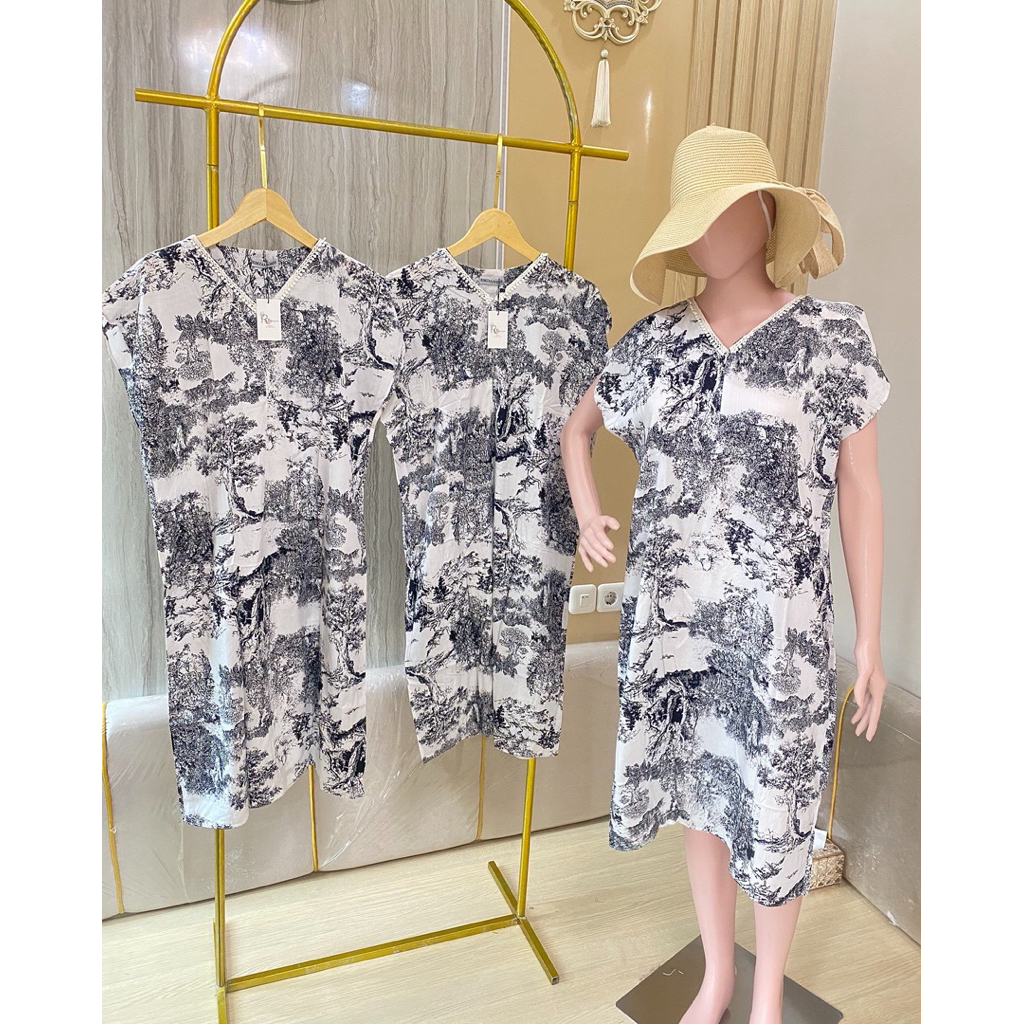 Dress mini rayon premium , Daster mini dress katun rayon premium