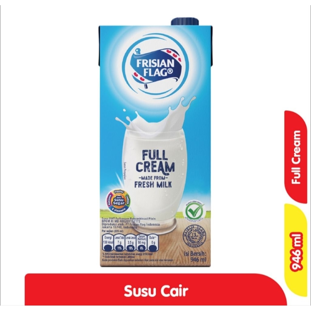 Termurah susu Frisian flag uht full cream kotak 946ml