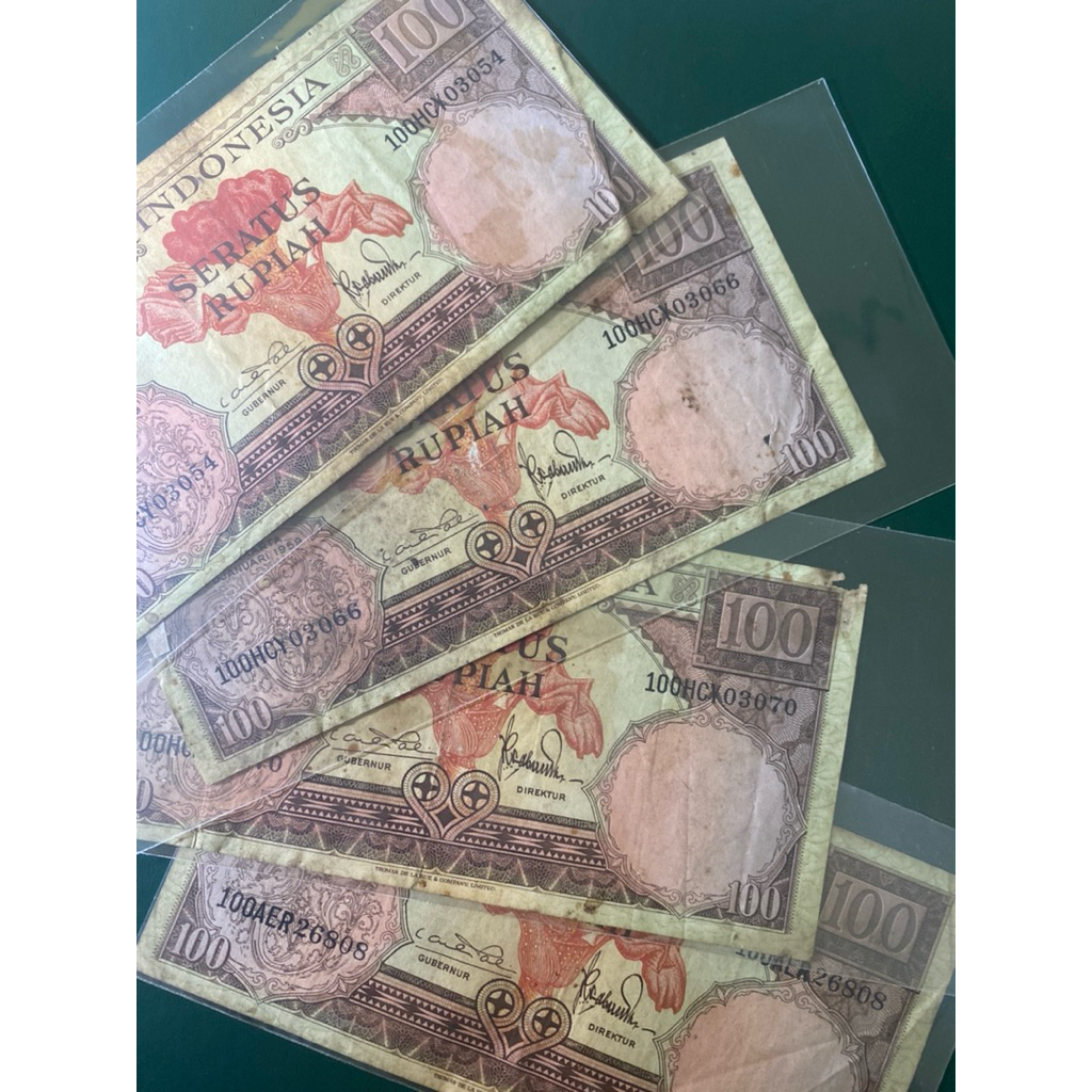Uang Kuno 100 Rupiah Seri Bunga