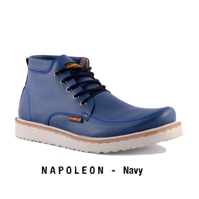 HUMM3R NAPOLEON - SEPATU BOOTS PRIA BIG SIZE WARNA NAVY