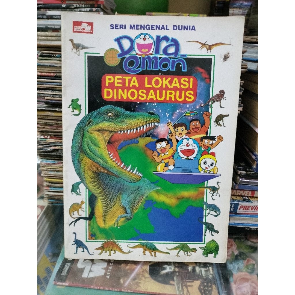 Komik Fujiko F Fujio - Doraemon : Seri Mengenal Dunia - Peta Lokasi Dinosaurus