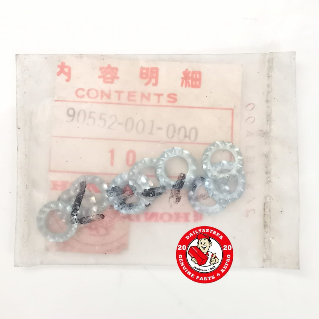 WASHER TOOTHED RING KARET DUDUKAN STANG STIR HONDA C70 C90 C700 C800 ASTREA 800 ORIGINAL ORI 90552-0